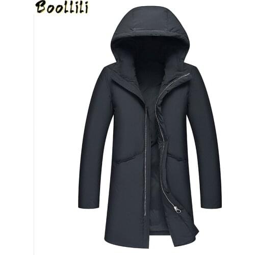 Boollili 90% White Duck Down Jacket Winter Coat Men Korean Puffer Jacket Men Hooded Warm Parka Casaco