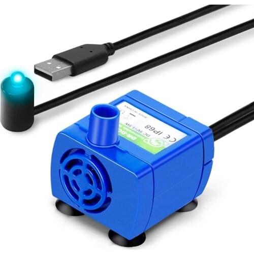 2021 New Cat Dog Drinking Fountain Pump Pet Fountains Pump Best for Cats and Small to Medium Dogs Filtered Water Dispenser