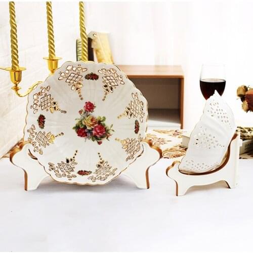 Display Stand Easel Bowl Stands for Display Large Deep Bowls, Platters and Deep Dishes