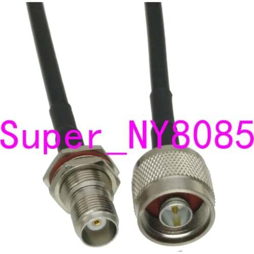RG58 N Male Plug to TNC Female Jack Bulkhead Straight RF Jumper pigtail Cable 6inch~3FT