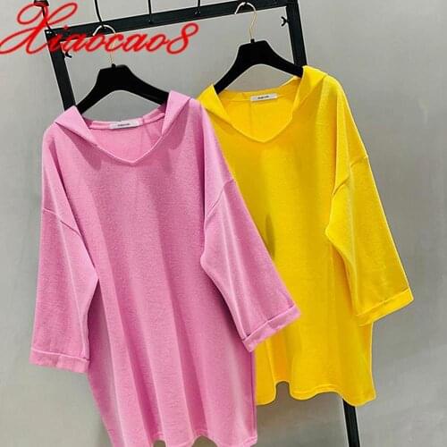 Oversize Solid Cotton Womens Hoodie Spring Autumn Thin Loose Streetwear Pullovers Long Casual Korean Style Sweatshirt Tops 4XL