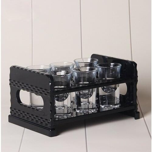 Party Barmaid Barware Glass Mojito Tool Sets Black Holder Simple Barware Kitchen Strong Copas De Vino Bar Accessories EI50BW