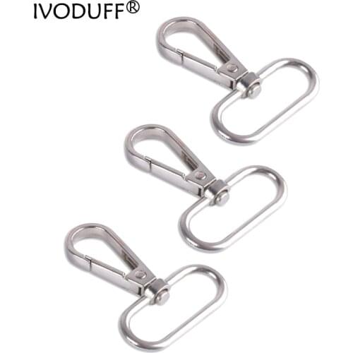 10pcs Metal Bag Buckle Lobster Clasps 1.25inch Luggage Dog Buckle Snap Hook DIY Sewing Handmade Key Chain