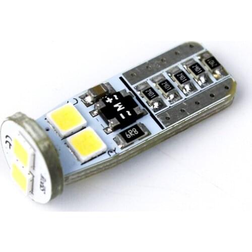 10Pcs T10 W5W WY5W 2825 Super Bright LED Canbus 3.2W 3030 Chips No Error Car Interior Reading Dome Lights Auto Parking Lamp