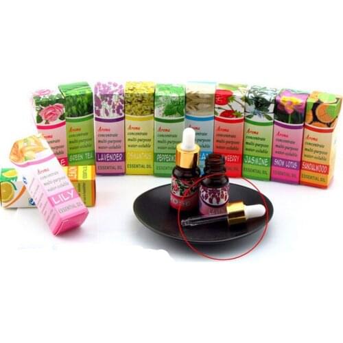 12pcs/lots Plant aroma Water Soluble Essential Oil,Used For Humidifier Aromatherapy Lamp,Fresh Air, Calm Relaxation 10ml/Bottles