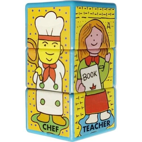 1X FREE SHIP 6cm Baby Infant Rolling Puzzle 323 Educational Block Game Kid Birthday Party Favor Toys Pinata Bag Filler Loot Gag