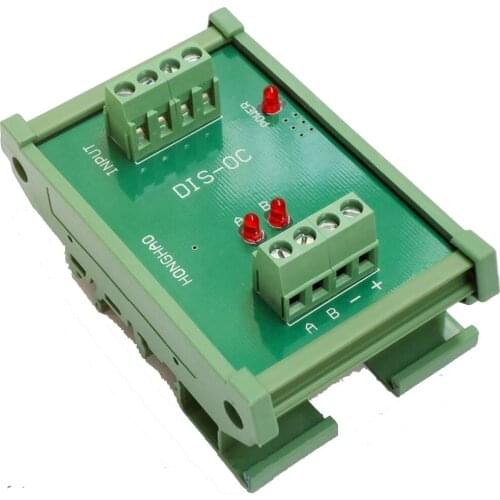2 Channels Converter Differential TTL into Collector HTL Signals Teminal Blocks Plate PLC NPN & PNP