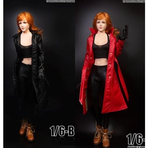 TYM101 1/6 Scale Female Clothing Accessories PU Leather Jacket Coat Clothes Accessory Model for 12 inches Action Figure Body