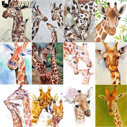 Giraffe Animal Diamond Painting 5D Diy Hand Inlaid Cross Stitch Embroidery Mosaic Kit Wall Decoration Craft Gift Design
