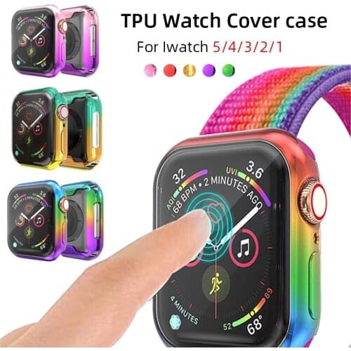 Apple Watch Case, Slim TPU Protective Case for Apple Watch Series 5 4, 44mm, 40mm, Thin Protective TPU Case for IWatch 5 4 44mm