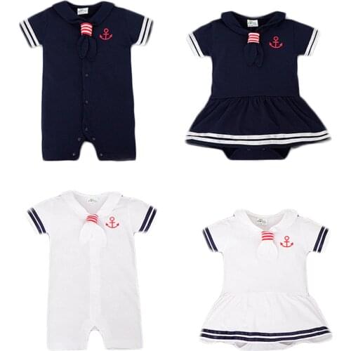 Baby Rompers Navy Baby Girl Clothes Cotton Baby Boys Clothing Summer Newborn Baby Clothes Roupas Bebe Infant Jumpsuits Bebes