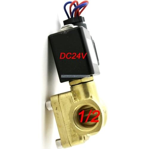 Free Shipping Threads 1/2'' 16Bar Diaphragm Solenoid Valve DC24V Volt Normally Open Model 0955305 1Pneumatics