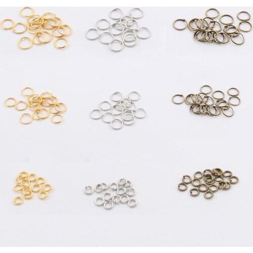 Lowest Price 200pcs 5/6/7/8/9mm Jewelry Making Findings Open Jump Rings & Split Rings DIY Handmade Jewelry Accessories Connector