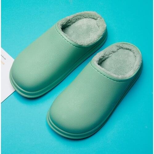 Mens Home Clogs 2020 New Winter Comfortable Slippers Plush Lining Shoes Soft Woman House Warm Clogs High Quality Women Shoe