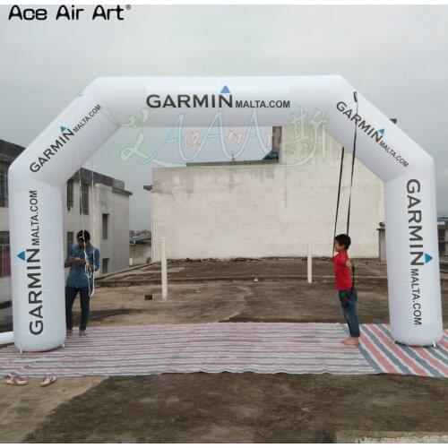 Popular 6 X 3.3 m inflatable arch start finish line festival specialized for Marathon sports car racing