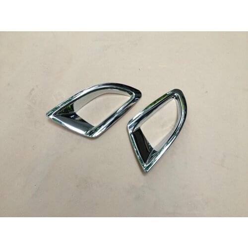 FIT FOR 2014 2015 MAZDA 3 M3 AXELA HATCH HATCHBACK CHROME REAR REFLECTOR FOG LIGHT LAMP COVER TRIM BEZEL MOLDING GARNISH