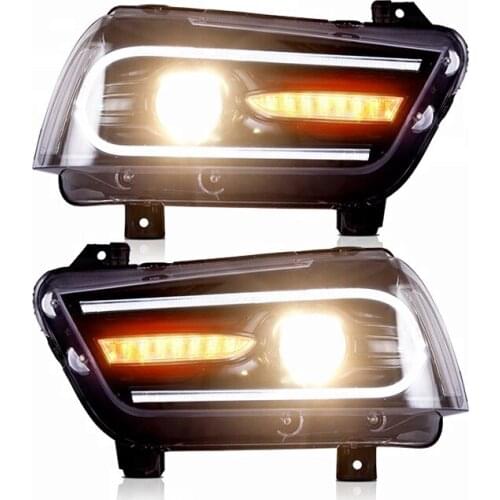 Goodmolds headlights factory manufacturer DRL SRT SXT led head lights 2011-2014 headlight For dodge charger