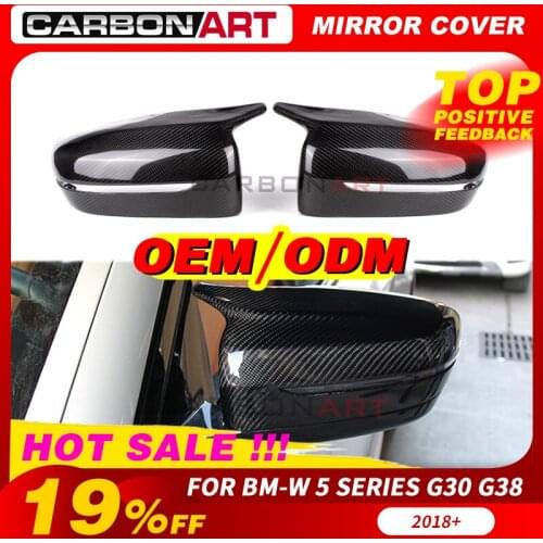 RHD 5 7 Series G30 530 525 g11 g12 rear view mirror cover for bm-w g30 g11 g12 2017 2018 2019 car styling carbon parts