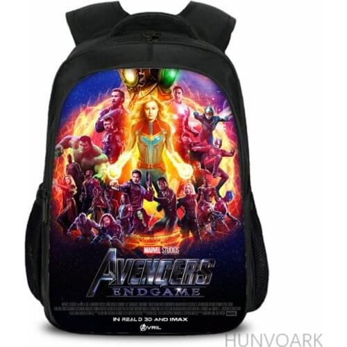 16inch The Avengers 3D Printing Backpack for Teenage Girls Boys Book Travel Bag Children School Backpacks