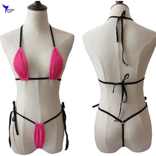 Women Beach Wild Swimming Lingeries 2019 Sexy Mini Micro Bikini Set Costumes Sex Swimwear Extreme G-String Swimsuit Bathing Suit