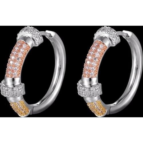 Zlxgirl Bridal Jewelry Luxury Fireworks Nigerian Dangle Earrings For Women Wedding Zircon Crystal CZ Dubai Gold Bridal Earrings