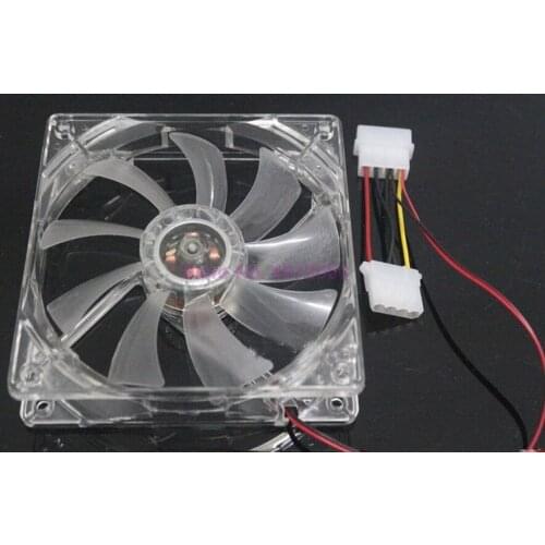100pcs 120mm PC Computer fan 4 LEDs Case colorful Cooling Fan Plastic 12CM Fan for Computer Case CPU Cooler Radiator