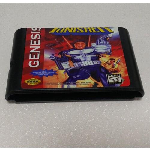 Punisher 16 Bit MD Game Card Sega Mega Drive Genesis