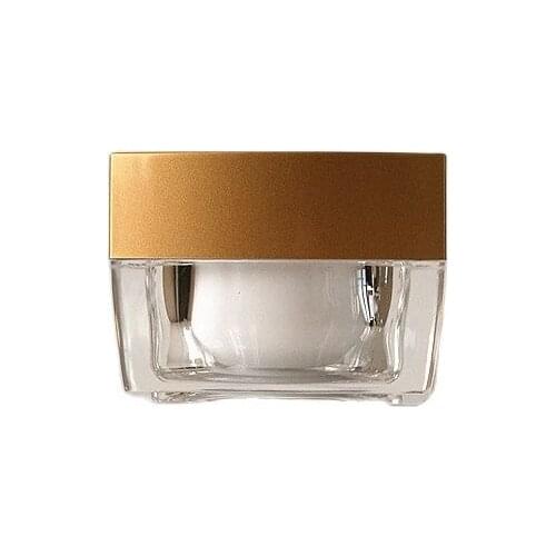 30G acrylic square shape plastic jar pot tin bottle for eye serum/day night cream/mask essence/moisturizer/gel cosmetic packing
