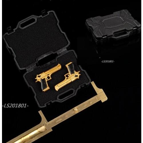 In stock 1/6 scale weapon case of Single Gun Pistol Storage Box Gun and Revolver Safety Accessory