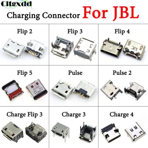Cltgxdd 1PCS Micro USB Jack Female Socket Connector For JBL Charge 3 4 Flip3 Flip 2 3 4 5 Pulse 2 USB Type-C Charging Dock Port