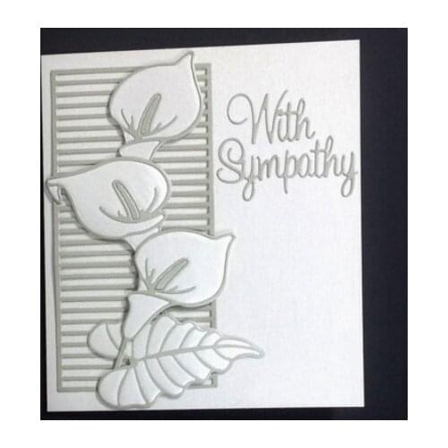 Flower Branch Lily Metal Cutting Dies Leaf Dies for Craft Dies Scrapbooking Album Embossing New Dies for 2019 Arrival