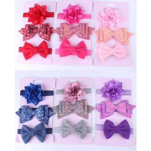 Baby Hair Accessories Infant Baby Girls Bow Headband Newborn Elastic Hairband Hair Accessories Baby Girl Headbands Headband Baby