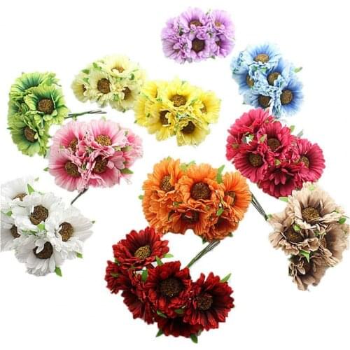 Artificial Flower Wreath Making Tool Cloth Artificial Chrysanthemum for Photo Props