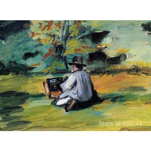 Best Art Reproduction A Painter at Work Paul Cezanne Paintings for sale hand painted High quality
