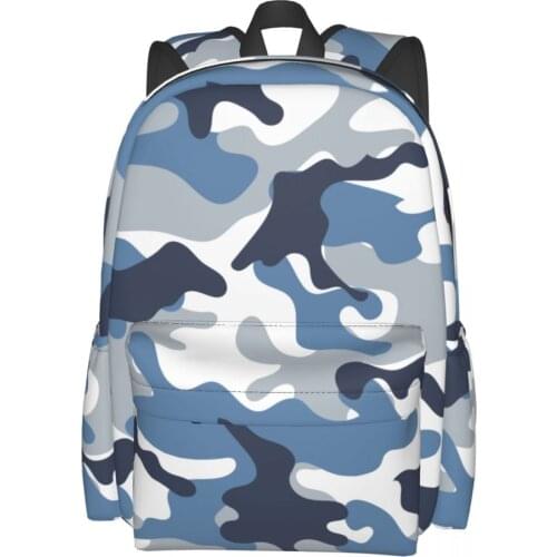 Camouflage Pattern Multifunctional Backpacks for School Travelling Hiking Camping Children Book Bag College Backpacks