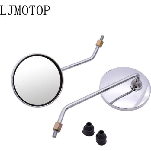 Motorcycle mirror chrome round mirror motorcycl Big vision Side Mirror For YAMAHA vmax 1200 1700 v max tenere 700 xtz700 xjr1300