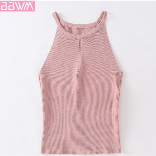 2020 Summer New Womens Wear Fashion Goes with Everything Sexy Dew Shoulder Knit Necktie Slimming Jacket Female