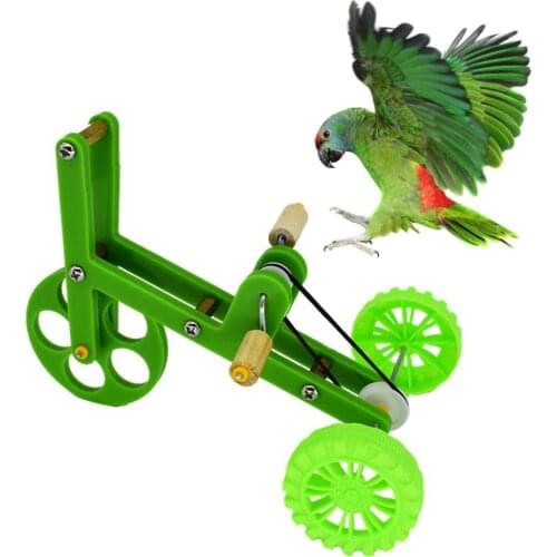 Legendog Bird Bicycle Toy Educational Bird Intelligence Toy Mini Bike Toy for Parrot Training Funny Toy Parrot Pet Accessories