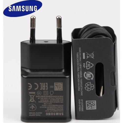 Samsung Original Fast Charging Charger USB Wall EU US Adapter Type C Data Cable For Galaxy S10 S9 S8 Plus S10e A20 A30 A50 A70 S