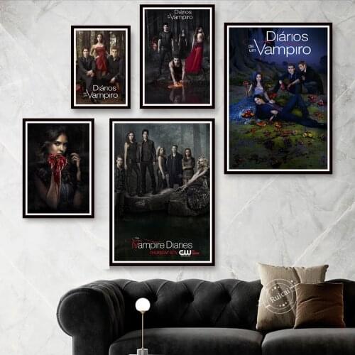 The Vampire Diaries Poster Classic Movie TV Wall Art Picture Quality Canvas Painting For Living Bedroom Home Decor