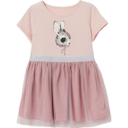 Frocks for Girls 2021 Summer Baby Girl Children Clothes Toddler Cotton Animal Print Vestiods Casual Dress for Kids 2-7 Years