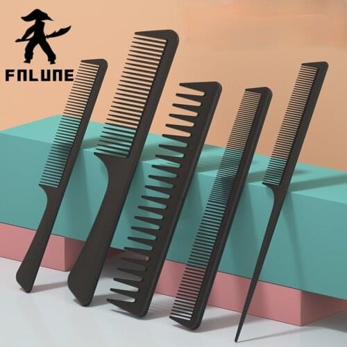 Carbon Fiber Professional Hair Combs Barber Hairdressing Hair Cutting Brush Anti-static Tangle Pro Salon Hair Care Styling Tool