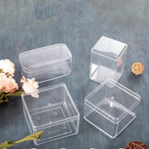 10pcs Net Red Plastic Injection Transparent Biscuit Cookies Chocolate Dessert Snowflake Soy Milk Melaleuca Baking Packaging Box