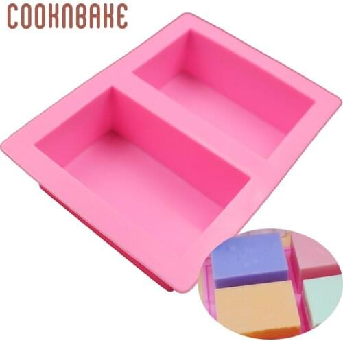 Silicone handmade soap mold Rectangle cake baking moulds bakeware bread pastry mold cake soap making tool diy christmas