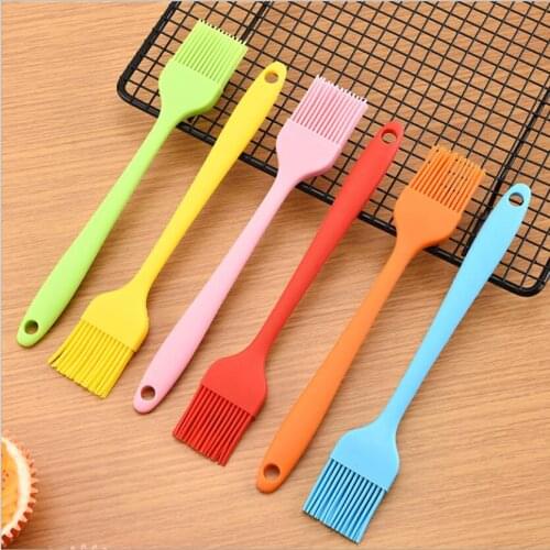 1PCS Silicone BBQ Oil Brush Basting Brush DIY Cake Bread Butter Baking Brushes Kitchen Cooking Barbecue Accessories BBQ Tools