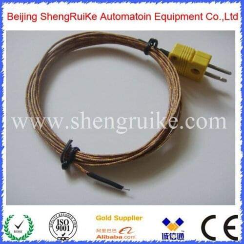 0-400C K Type welding Point Fiberglass Thermocouple