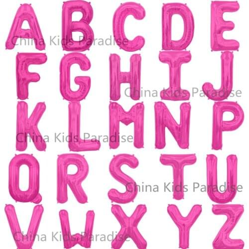 40 inches Pink Balloons Digit Air Ballons Happy Birthday Wedding Decoration Letter balloon Event Party Supplies Globos Air Balls