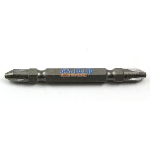 10 Pieces Phillips Double Ended Magnetic Screwdriver Bit S2 Steel 1/4" Hex Shank 65mm Long 6mm Diameter PH2 Head
