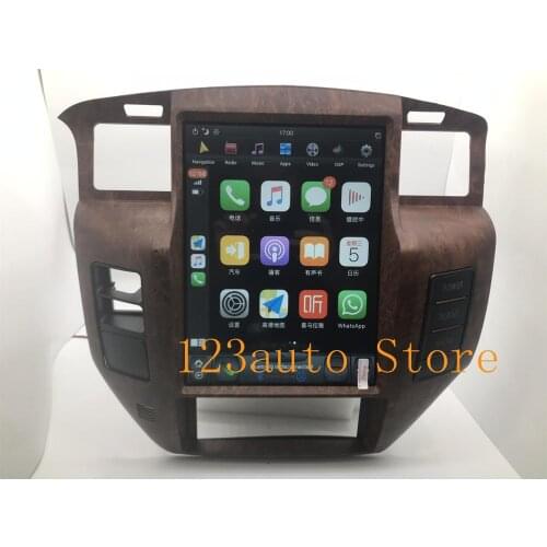 12.1'' Vertical Tesla Style Android 9.0 Car DVD GPS Player navigation for nissan PATROL Y61 PX6 CARPLAY IPS RADIO DSP