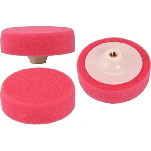 VAN Polishing Car Sponge Heads Foam Machine Mops Pads Set THREADS 3PCS